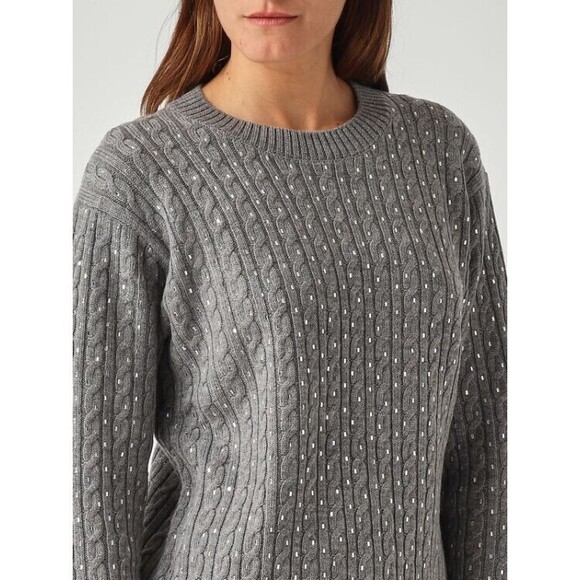 Max Mara Ussuri Cable Knit Sweater In Virgin Wool - NWT
